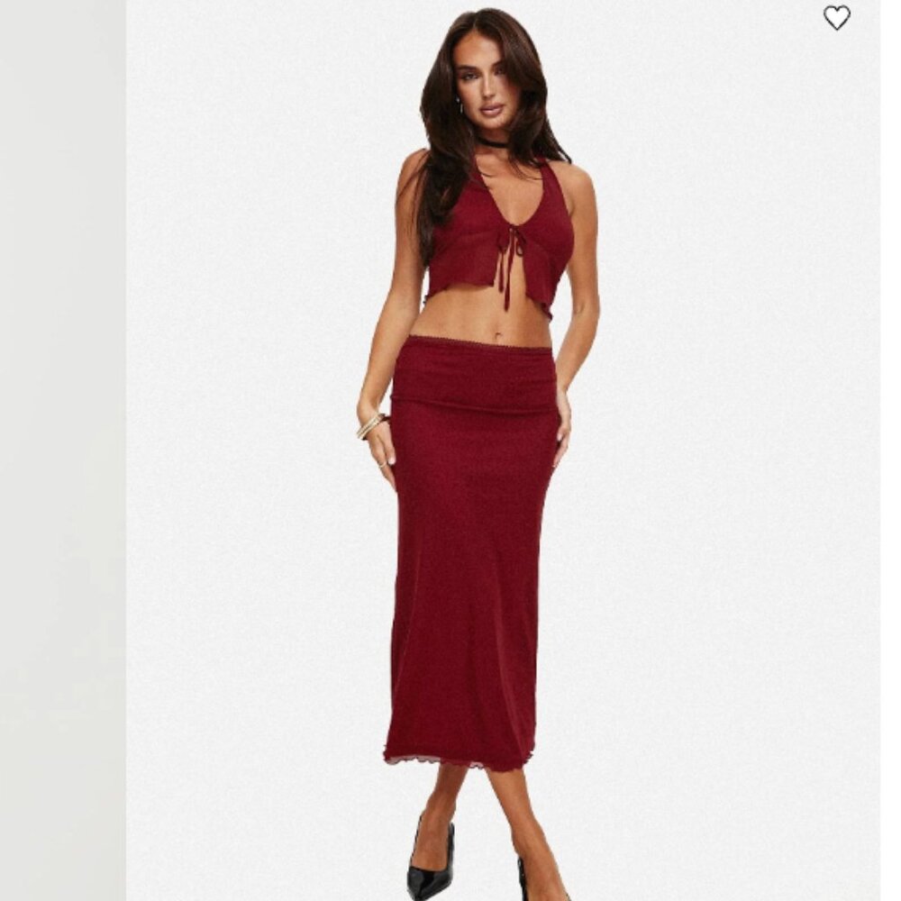 Red Two Piece Dress - Princess Polly